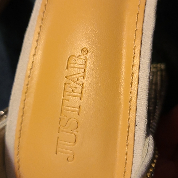 JUSTFAB 4"  Lorelei Silver Rhinestone High Heels - Picture 6 of 10